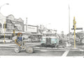 Brett Whiteley Ridng his Chopper @ topRyde in the 60's