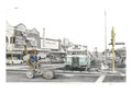 Brett Whiteley Riding his Chopper @ Top Ryde in the 60's Giclee Print