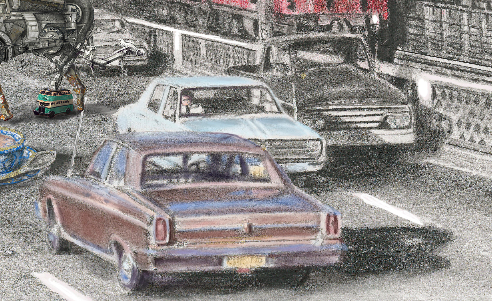 Sometimes you Gotta Stop and..."have'a'Cuppa" Giclee Print