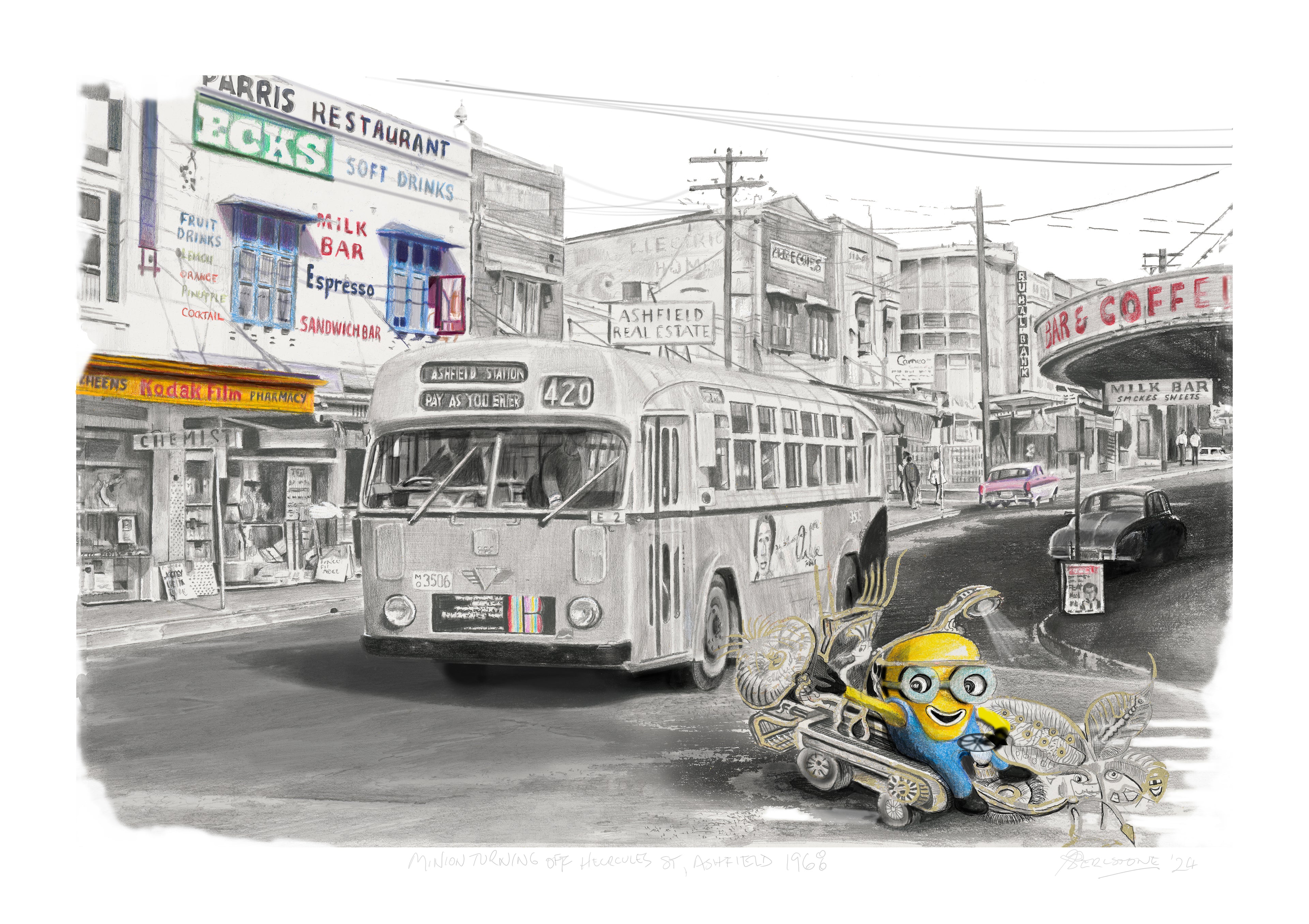 Minion in Ashfield Giclee print