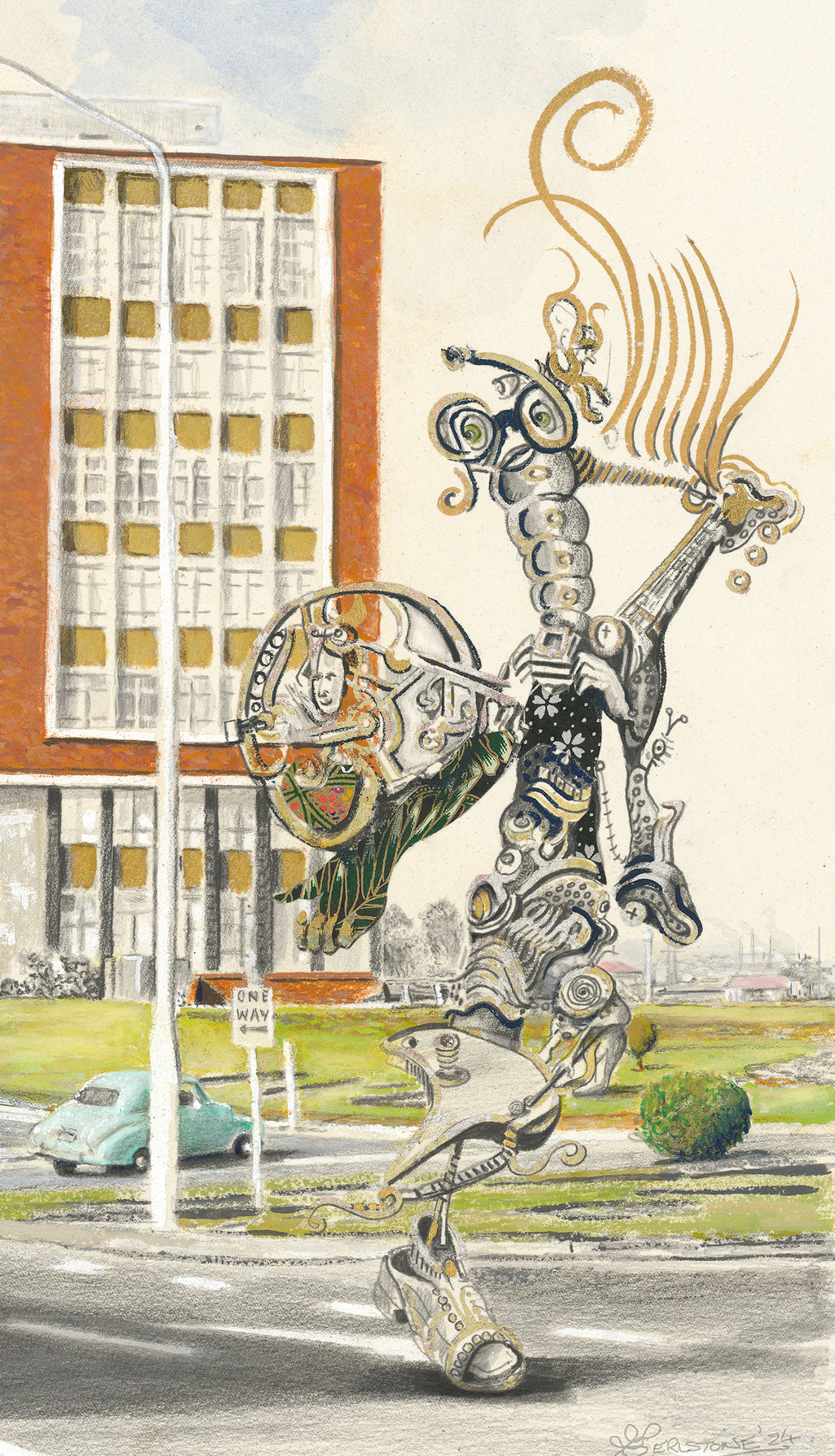 theBusker_and_theIcon Giclee Print
