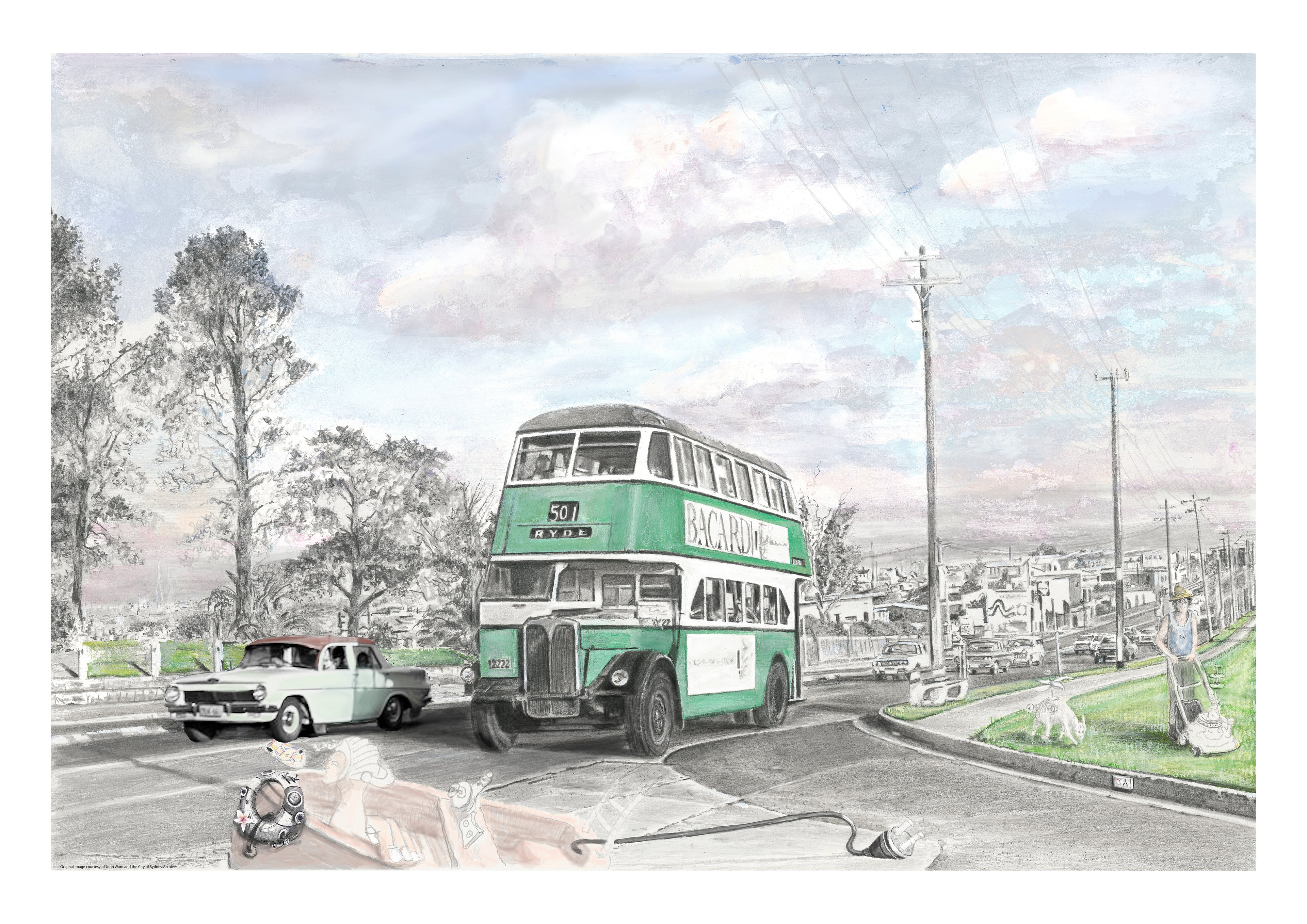 1963 EH_504 Victoria Rd, Ryde Giclee Print