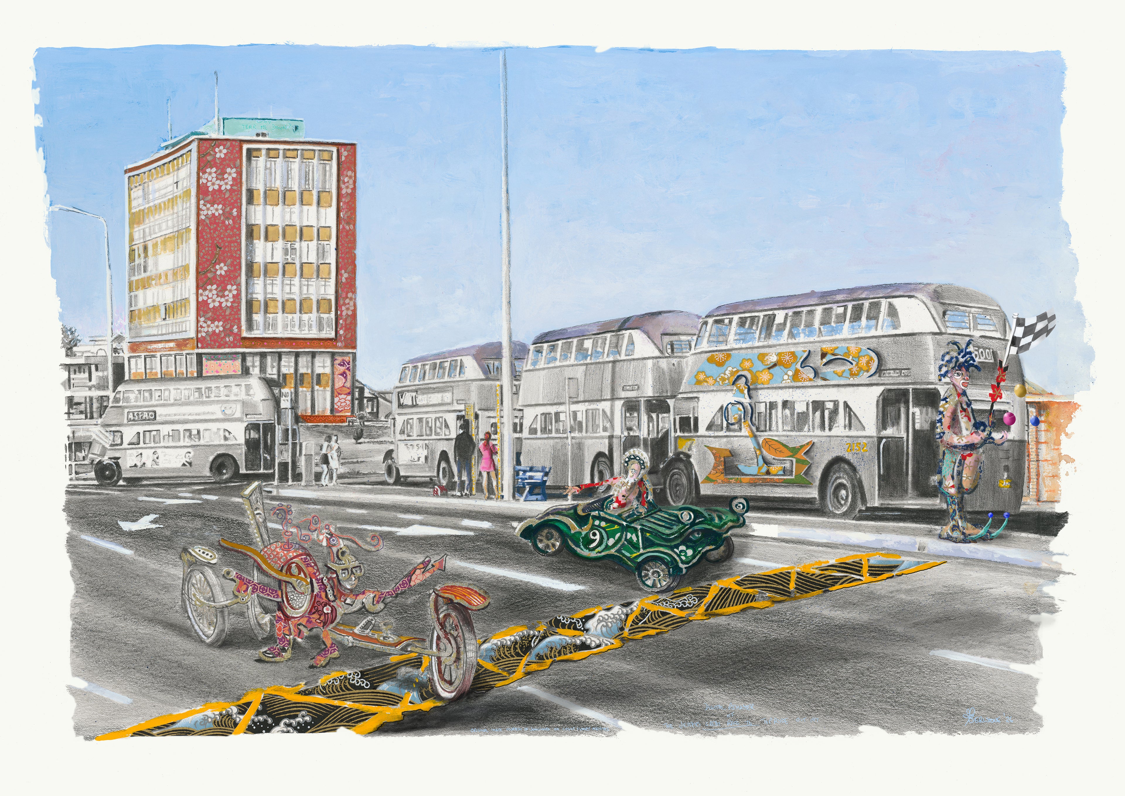 theJesters_greatRace to topRyde Giclee print