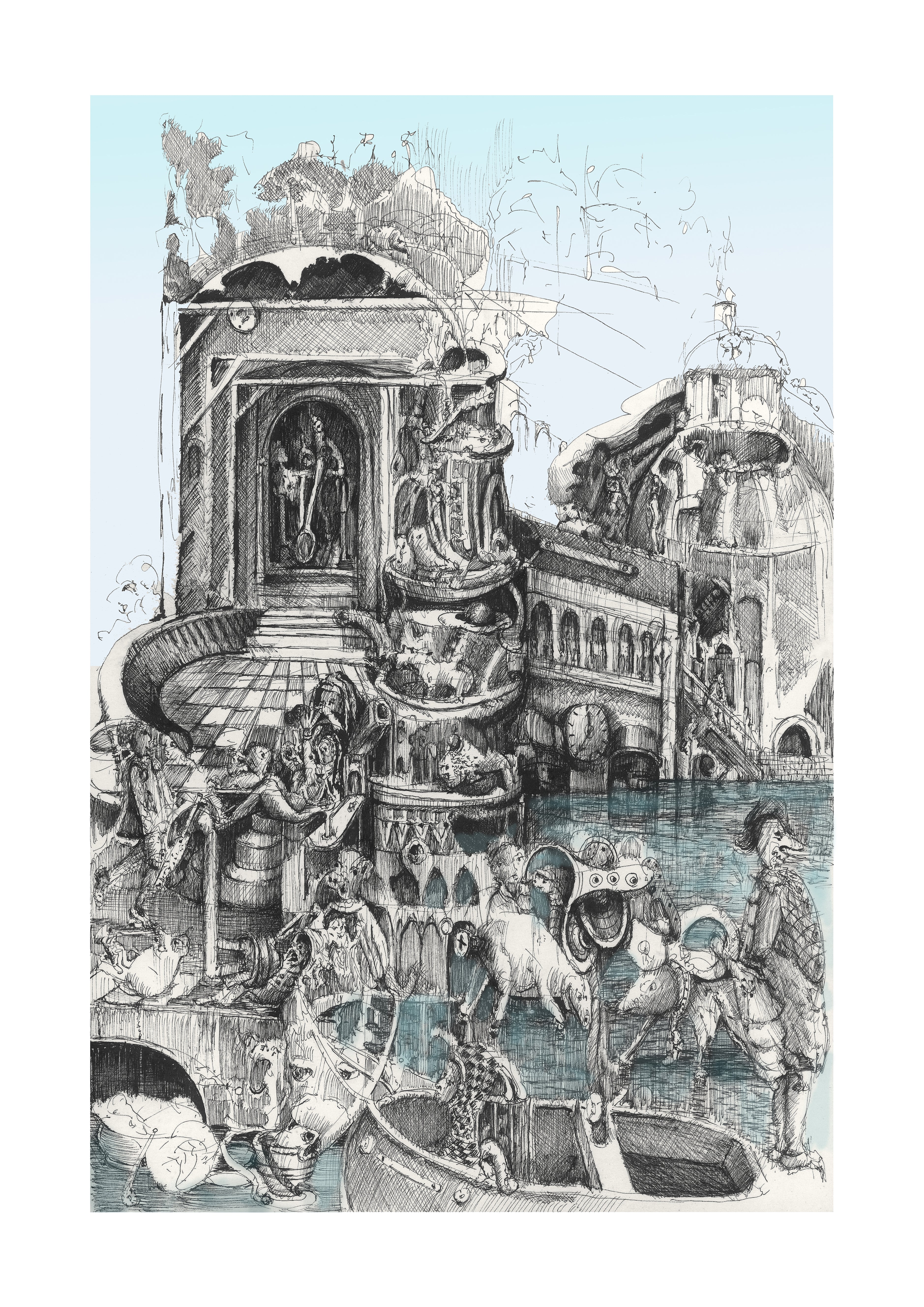Bosch's Backyard Giclee print