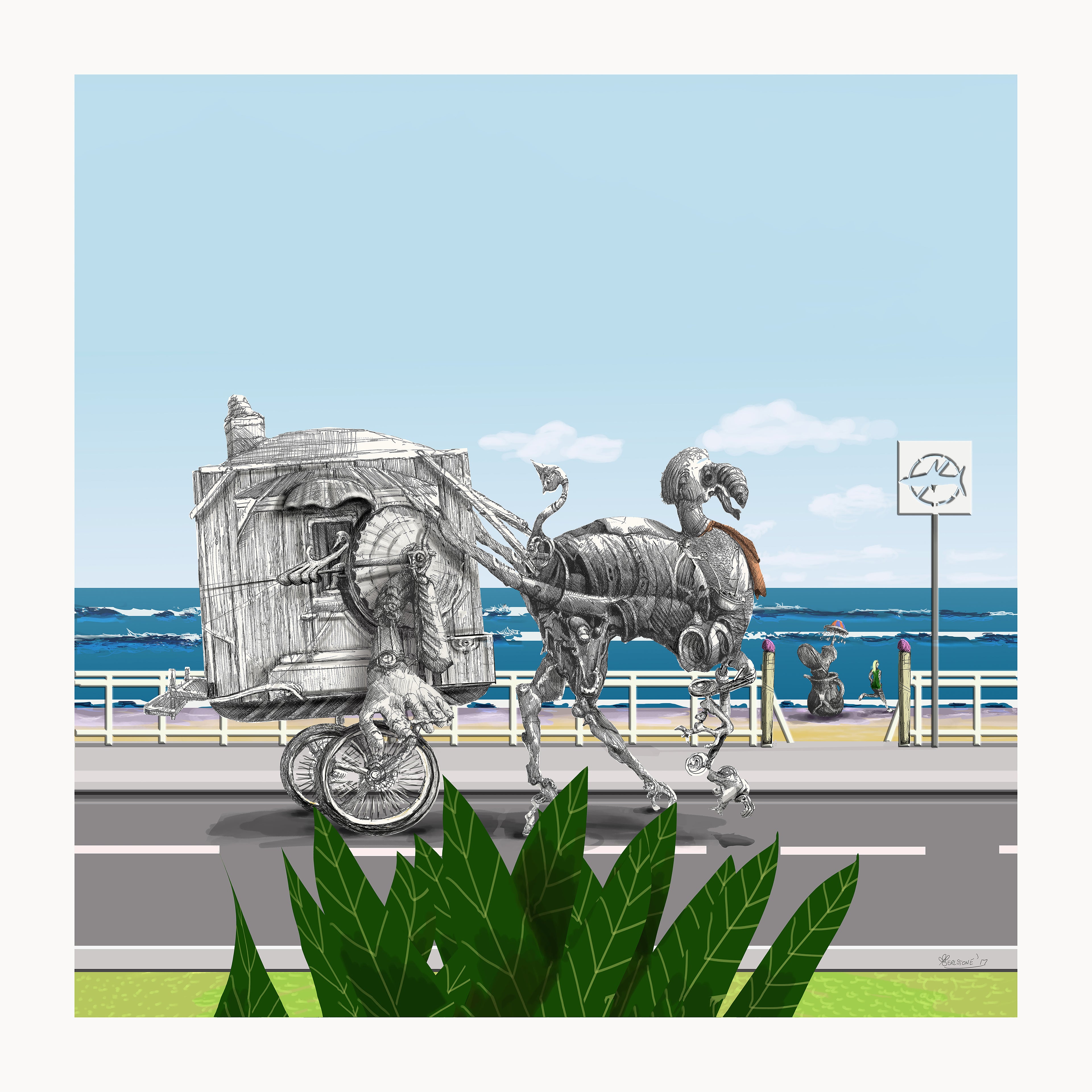 Dromedary Day Giclee Print