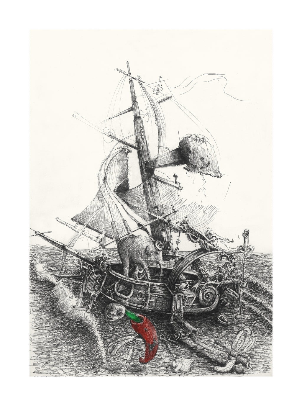 Ship'o'Fools Giclee Print