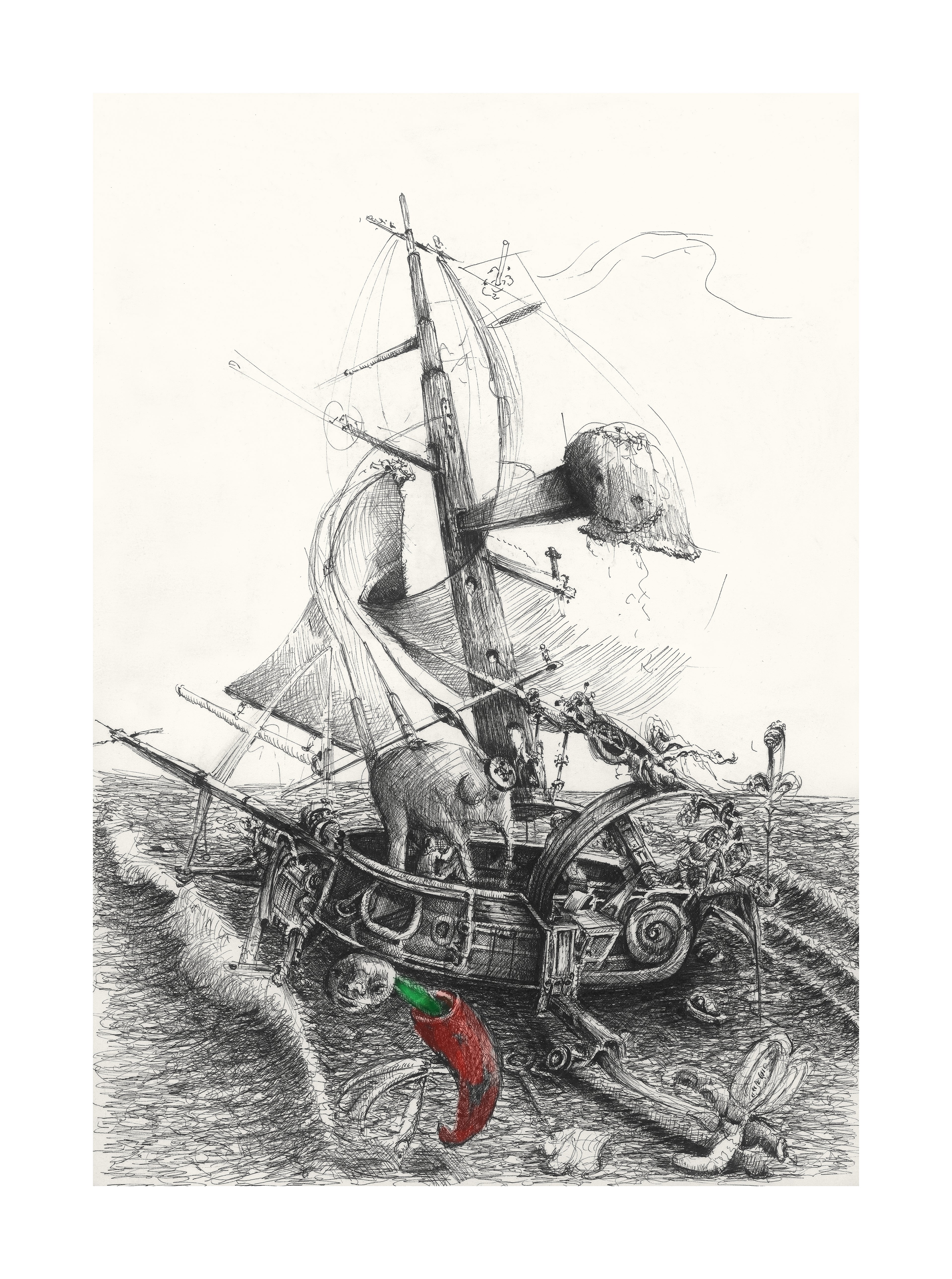 Ship'o'Fools Giclee Print